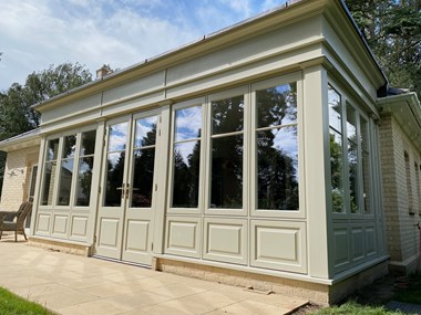 Lomax + Wood supplied and fitted a bespoke Orangery to this Gatehouse constructed in 1888