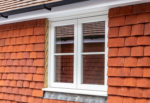 External Image of timber casement window on period property