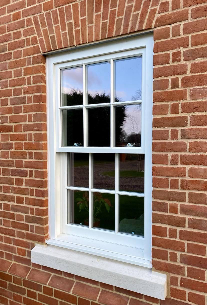 Wooden spring sash windows