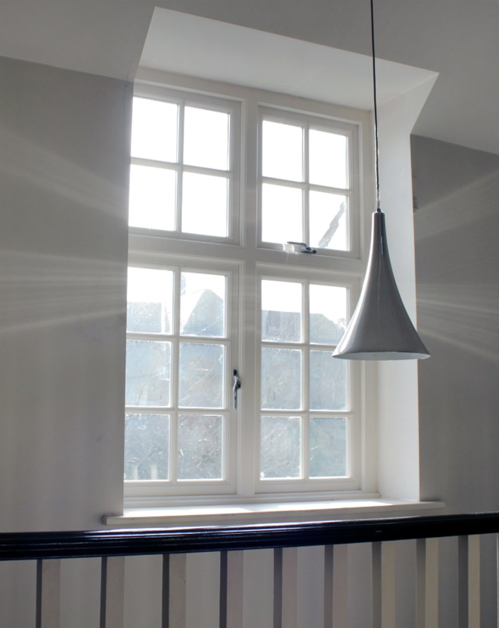 Slim double glazed wooden casement windows Lomax & Wood