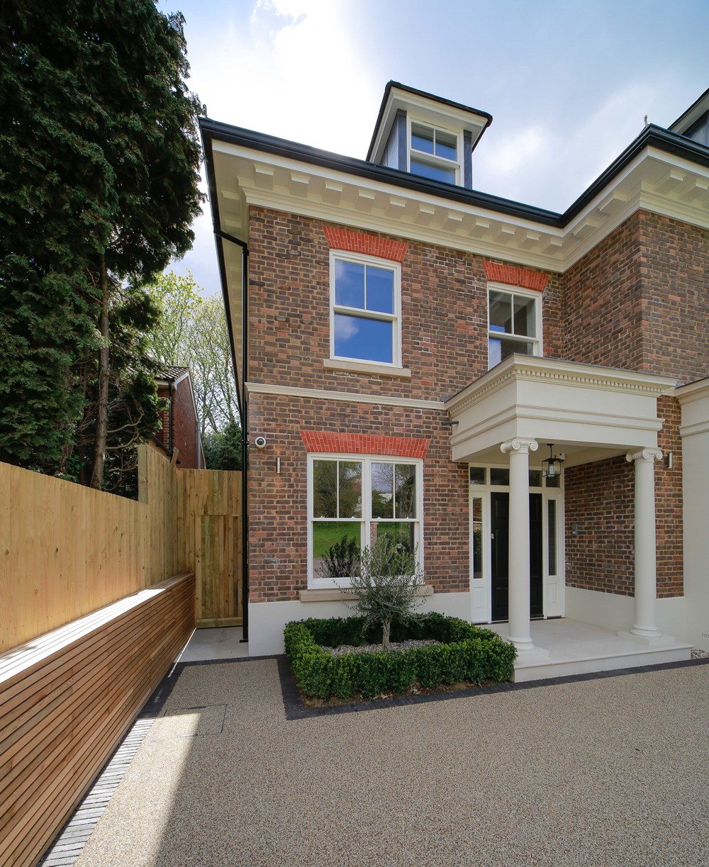 Spring balance sash windows on London home