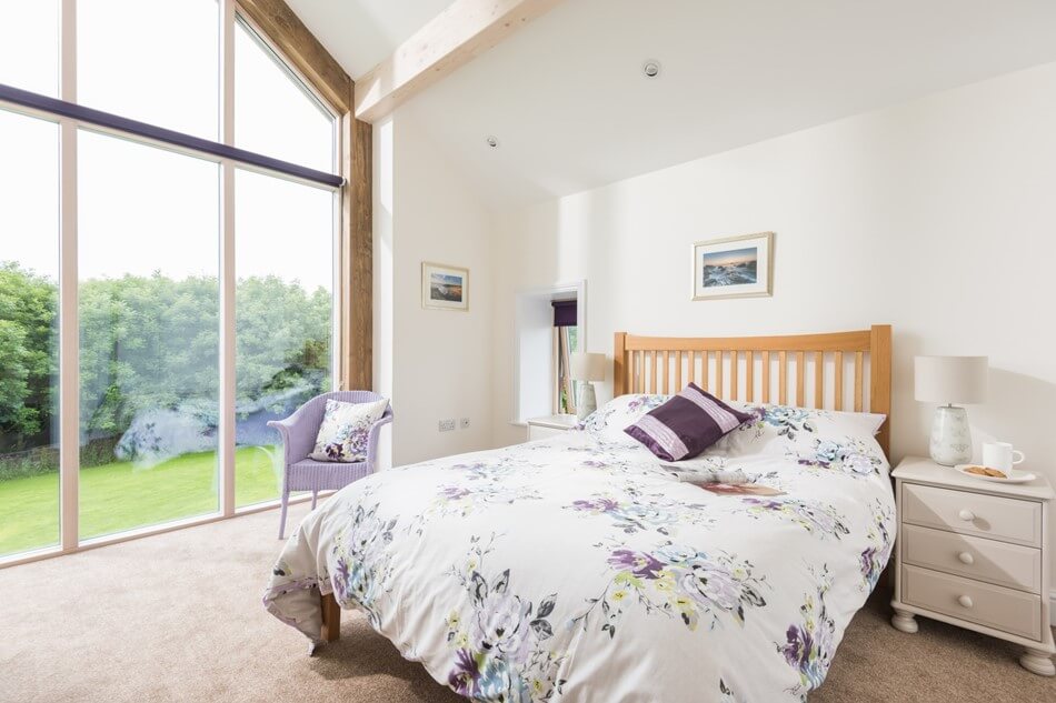 Large alu timber window for bedroom