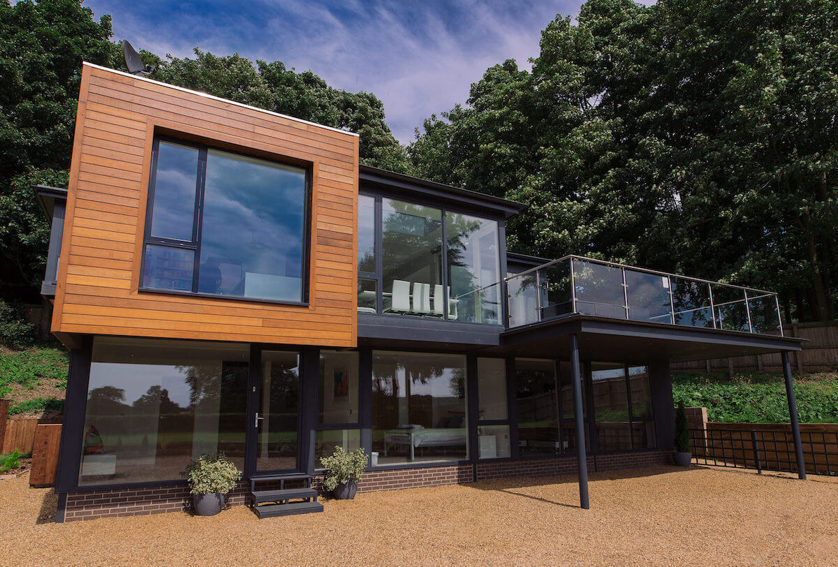 Aluminium Timber clad windows from the Design Series