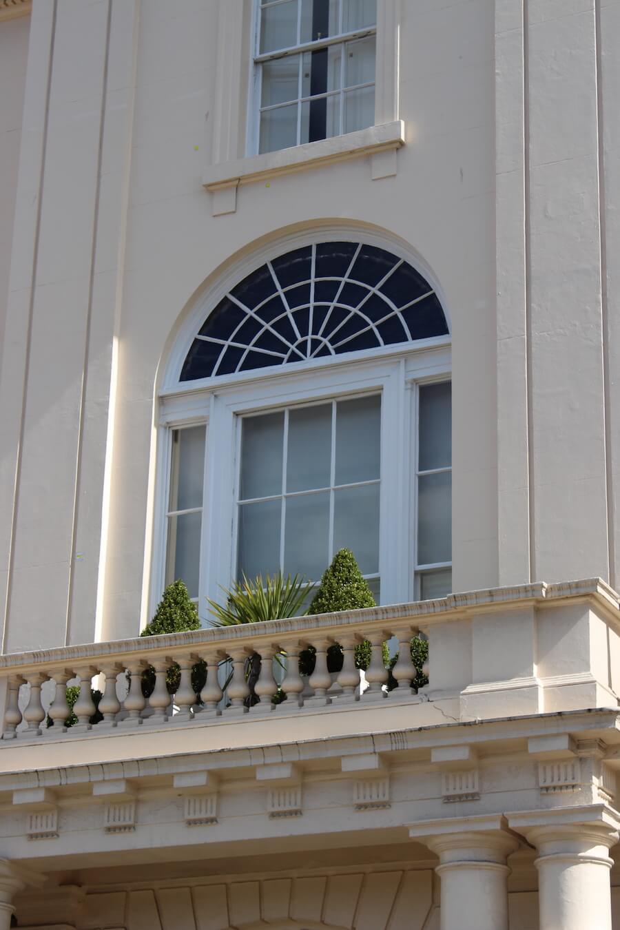 sash windows in Cambridge Terrace city of london
