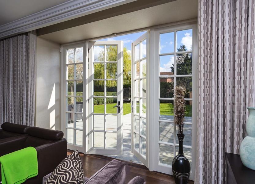 Wooden french doors