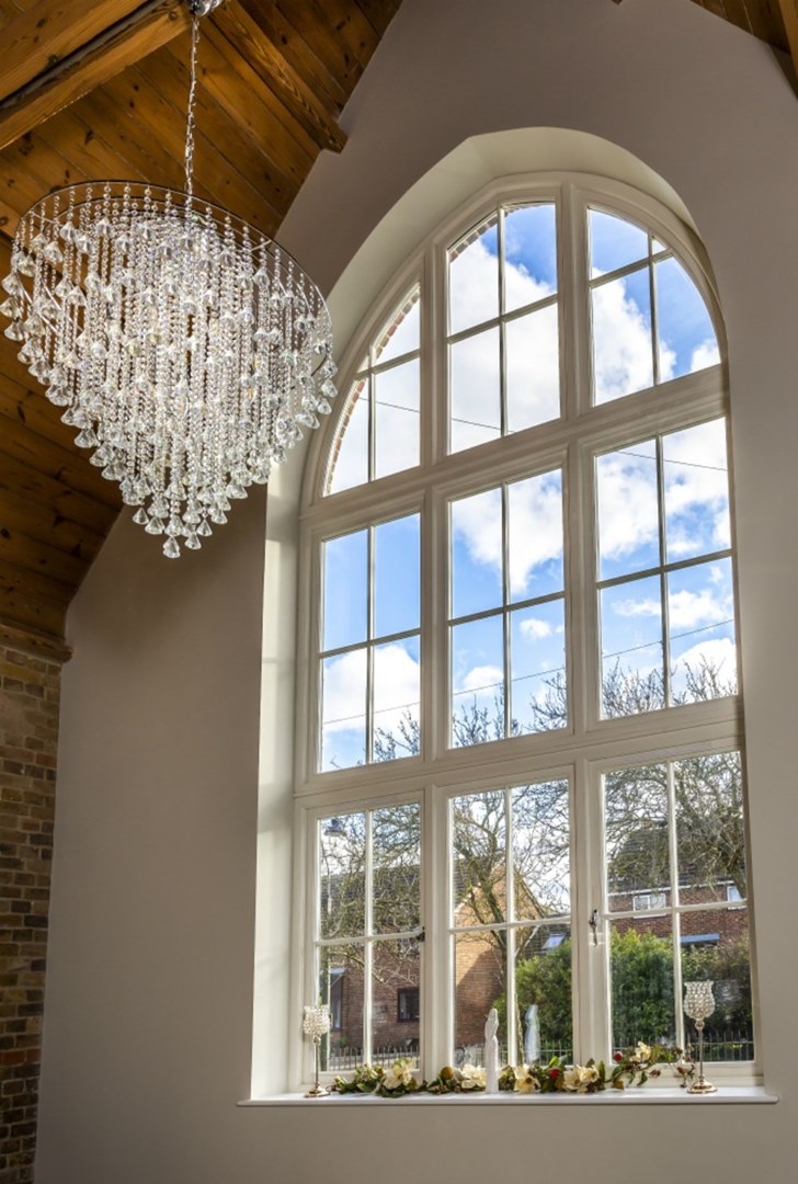 bespoke flush sash timber windows in Tilbury school